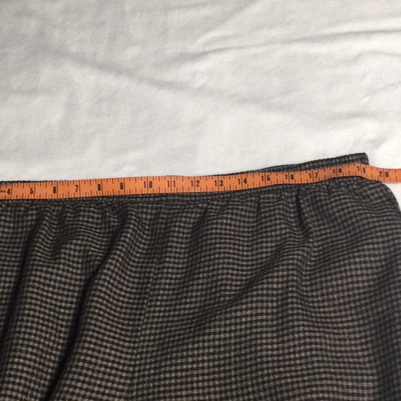 BRIGGS New York Tan snd Black Checkered pants with elastic waist band - Picture 6 of 16